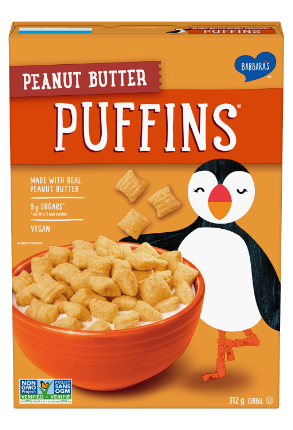 Barbara's Puffins Peanut Butter