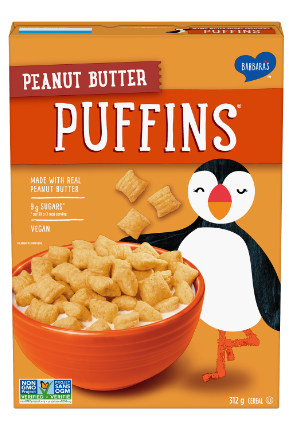 Barbara's Puffins Peanut Butter