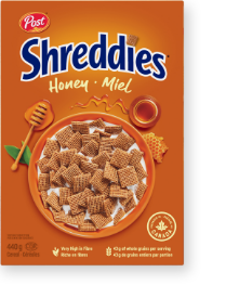 Post Shreddies honey cereal box small