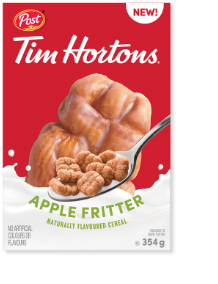Post Tim Hortons Apple Fritter cereal box small.