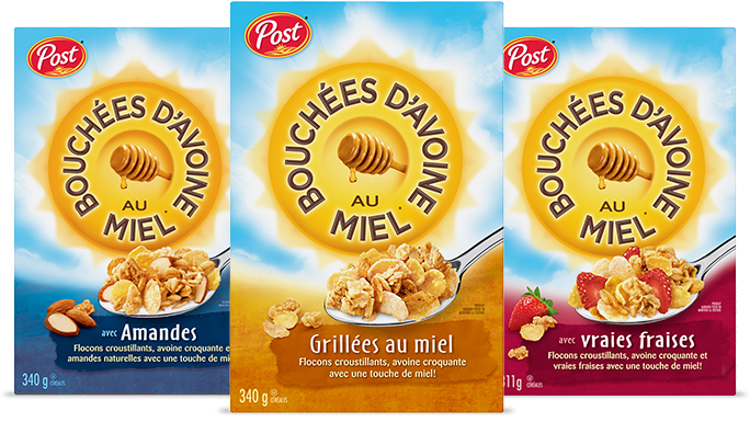 Trois Bouchees d'avoine au miel