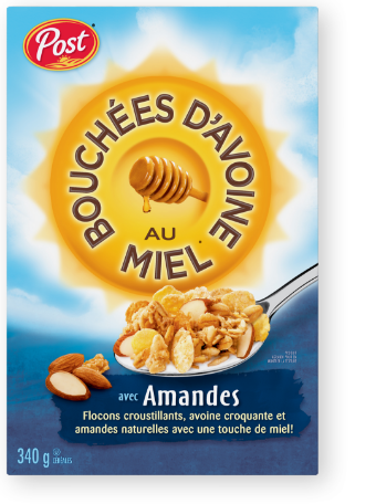 Bouchees d'avoine au miel avec Amandes