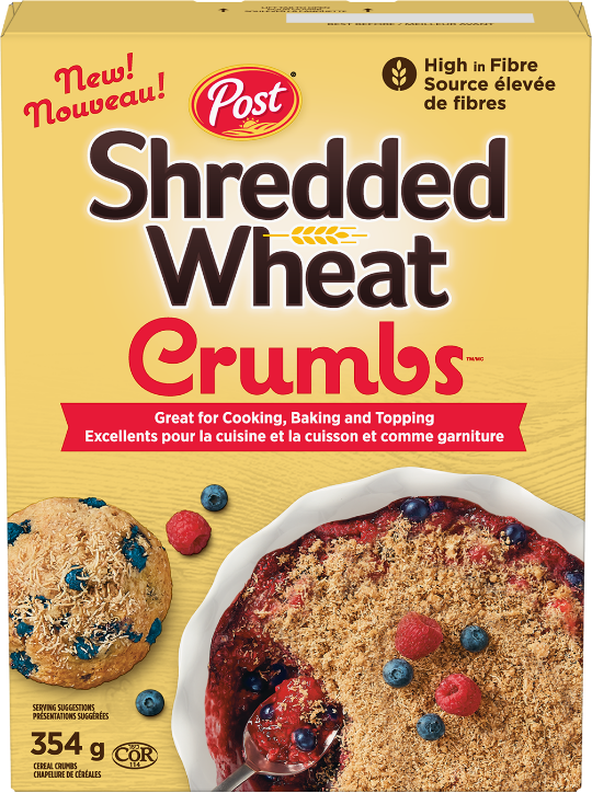 New Post Shredded Wheat Crumbs box