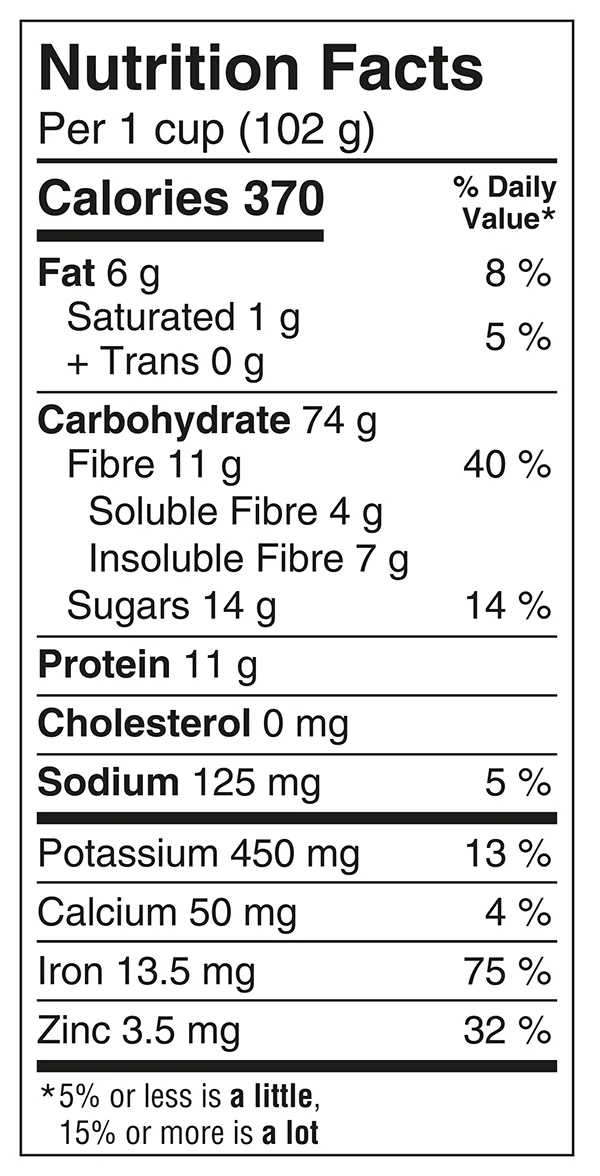 Alpen Muesli Original Nutrition Facts
