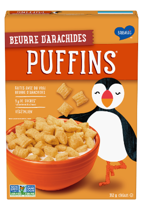 Beurre d'arachides puffins