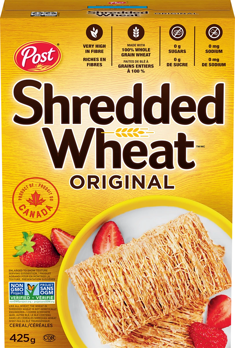 Shredded Wheat Original Gros biscuit Céréale - Produit du Canada