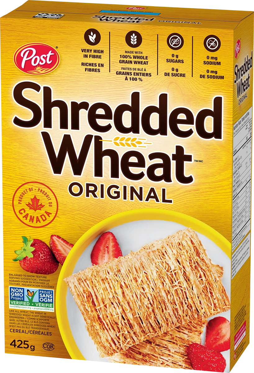 Shredded Wheat Original Gros biscuit Céréale - Produit du Canada