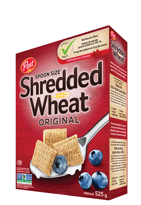 Valeur nutritive des céréales Shredded Wheat de Post