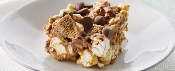 Shreddies After School Square sitting on a white plate.
