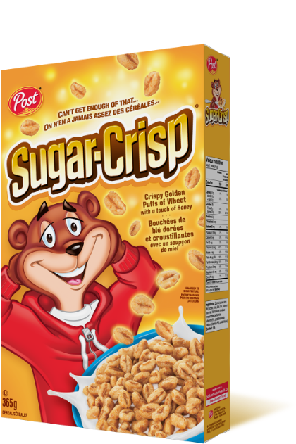 Post Sugar Crisp Cereal Box