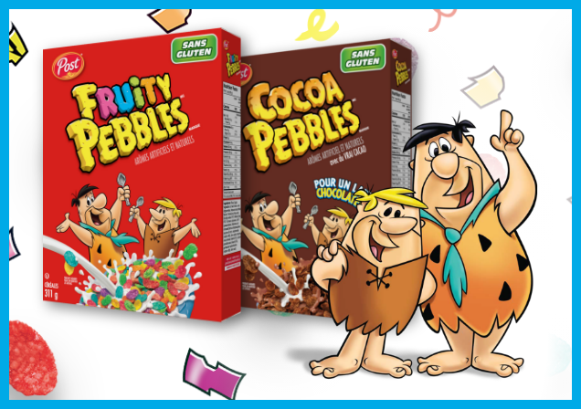 Les cereales PEBBLES sont offertes au Canada!