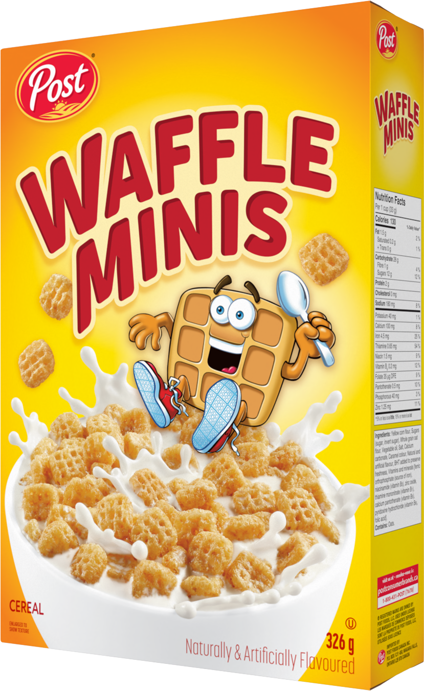 Information about Waffle Minis Cereal Post Consumer Brands Canada