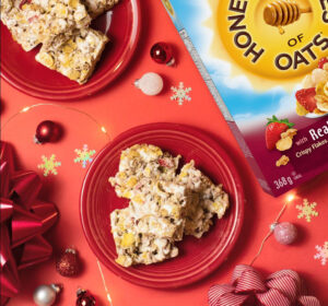 Honey Bunches of Oats® Cereal Strawberry Marshmallow Bars