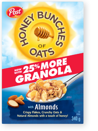 Honey Bunches of Oats Almond 25 percent more granola