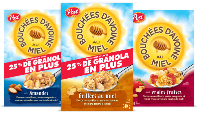 Bouchees D'Avoine Au Miel 25% de Granola En Plus