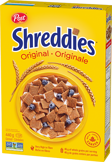 Post Shreddies original cereal box